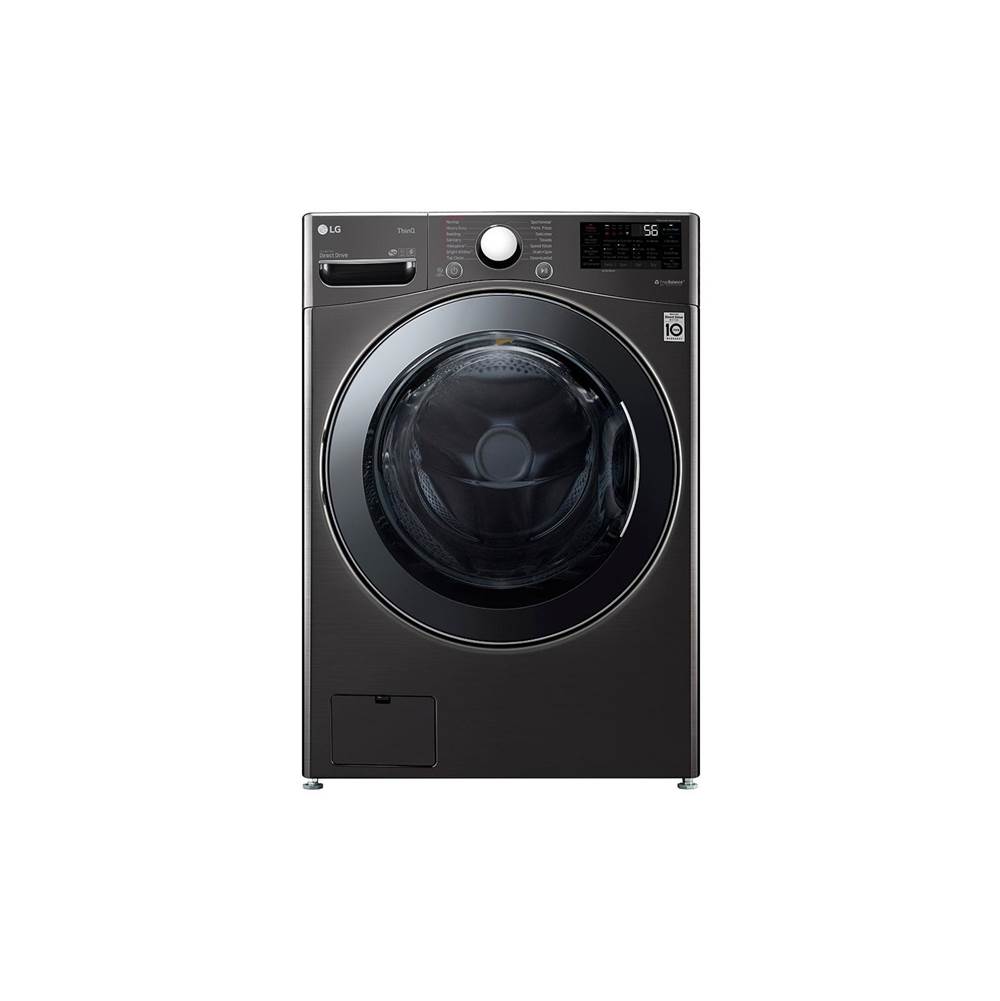 LG Appliances 4.5 cu.ft. 27'' Ultra Large Capacity Front Load Washer Dryer Combo, Black Steel