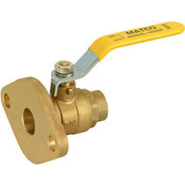 Matco Norca 1'' IP X FLG UNI-FLANGE BALL VALVE WITH 2 BOLTS AND NUTS