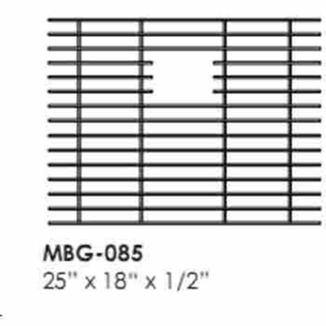 Mila International Mila Solid Stainless Steel Bar Basin Grid 24.5 X 17.5 Satin Brushed Stainless Steel