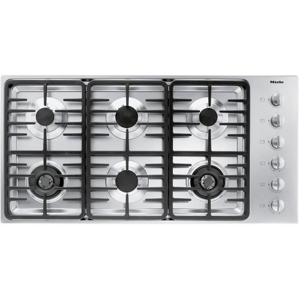 Miele KM 3485 LP - 42'' Cooktop Linear Grates LP (Stainless Steel)