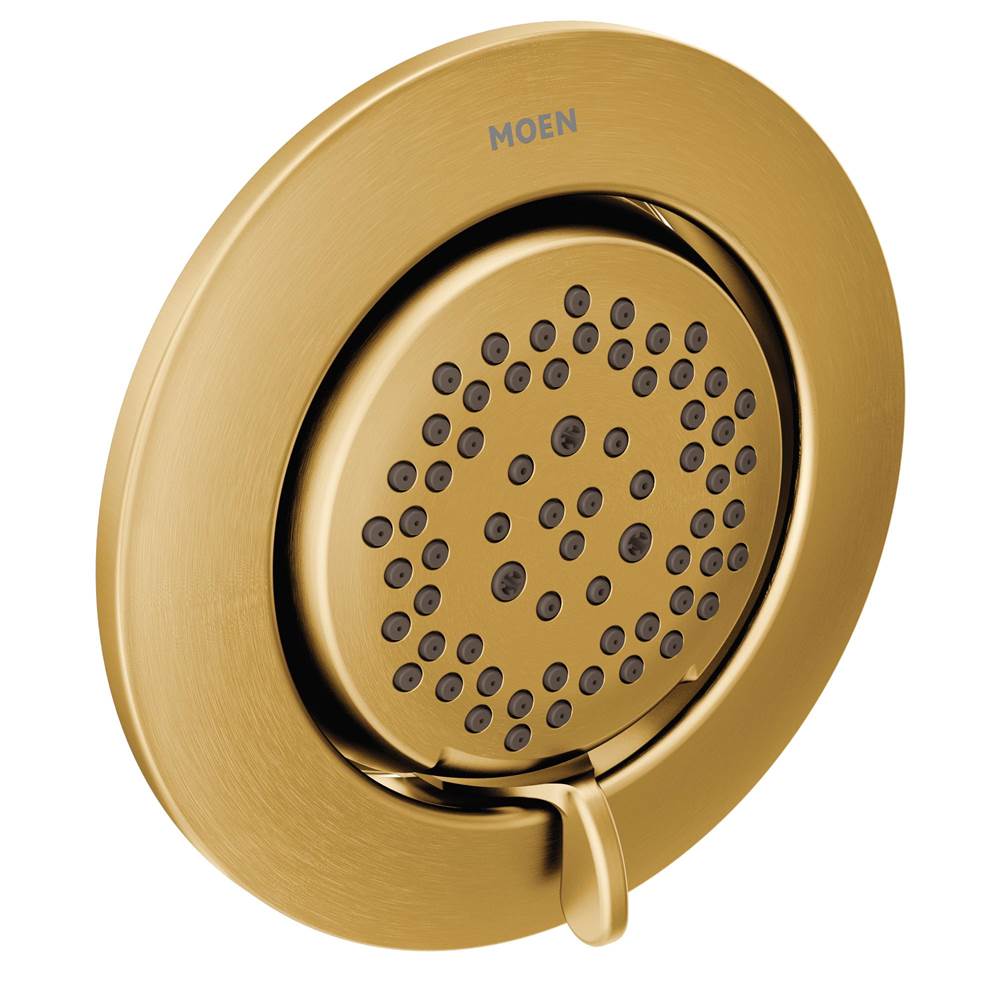 Moen Mosaic Round Two-Function Body Spray, Valve Required, Brushed Gold