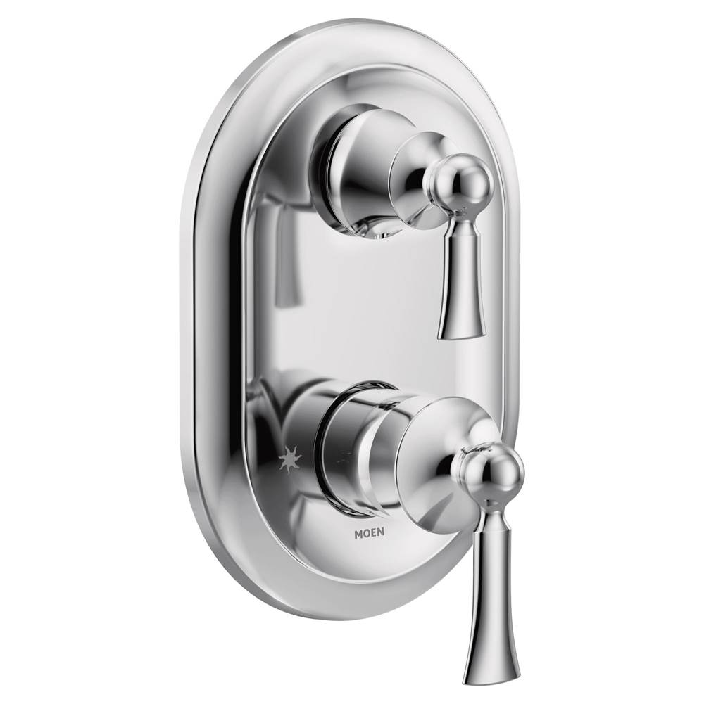 Moen Wynford M-CORE 3-Series 2-Handle Shower Trim with Integrated Transfer Valve in Chrome (Valve Sold Separately)
