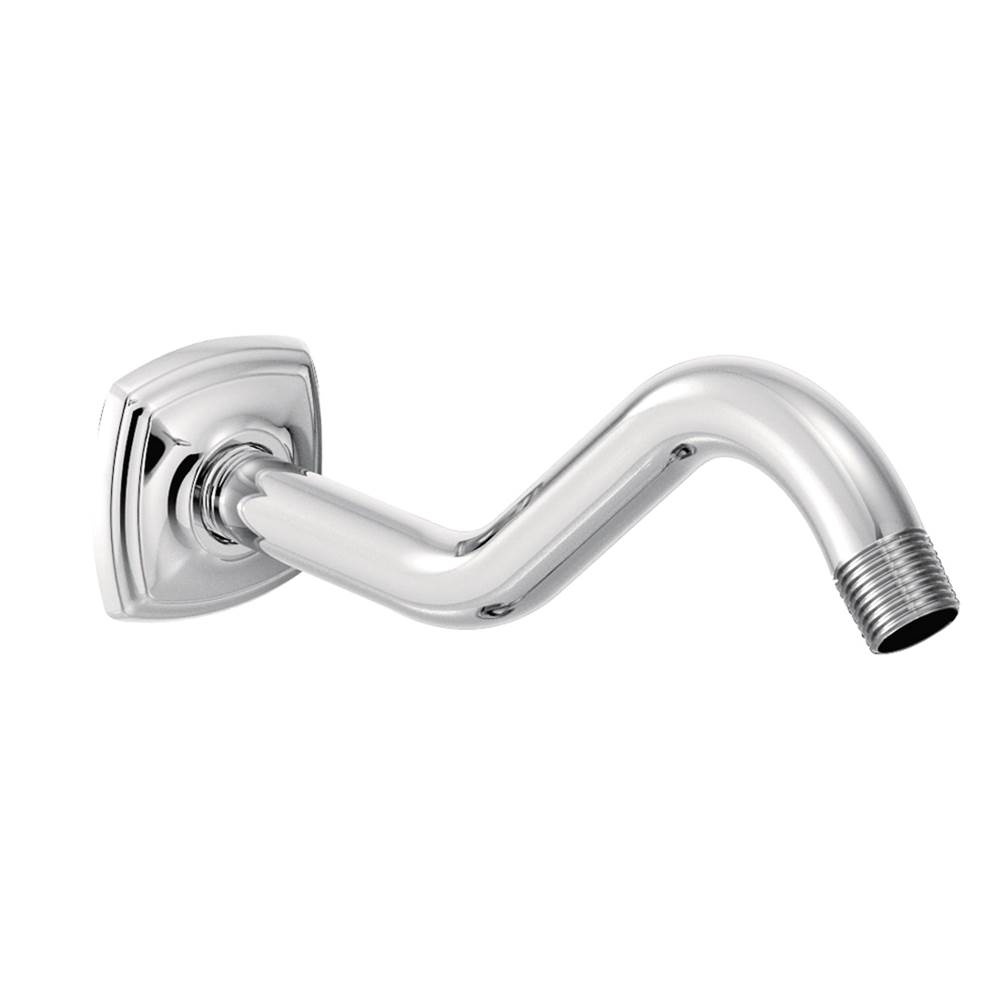 Moen Curved Shower Arm with Wall Flange, Chrome