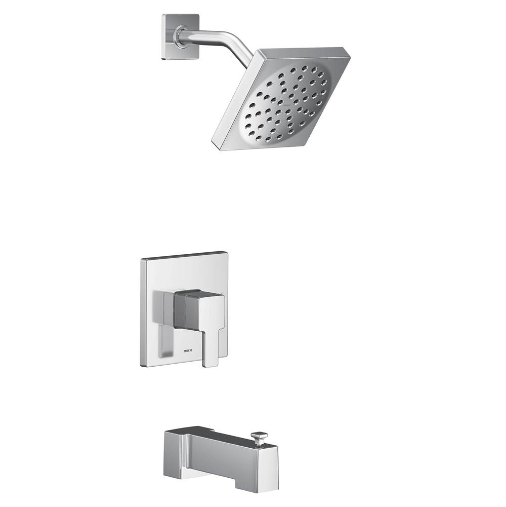 Moen 90 Degree M-CORE 2-Series Eco Performance 1-Handle Tub and Shower Trim Kit in Chrome (Valve Sold Separately)