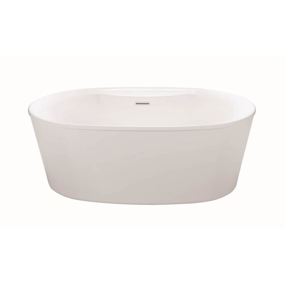 MTI Baths Adel 2 W/Deck Dolomatte Freestandingair Bath Elite - White (57.25X31.5)