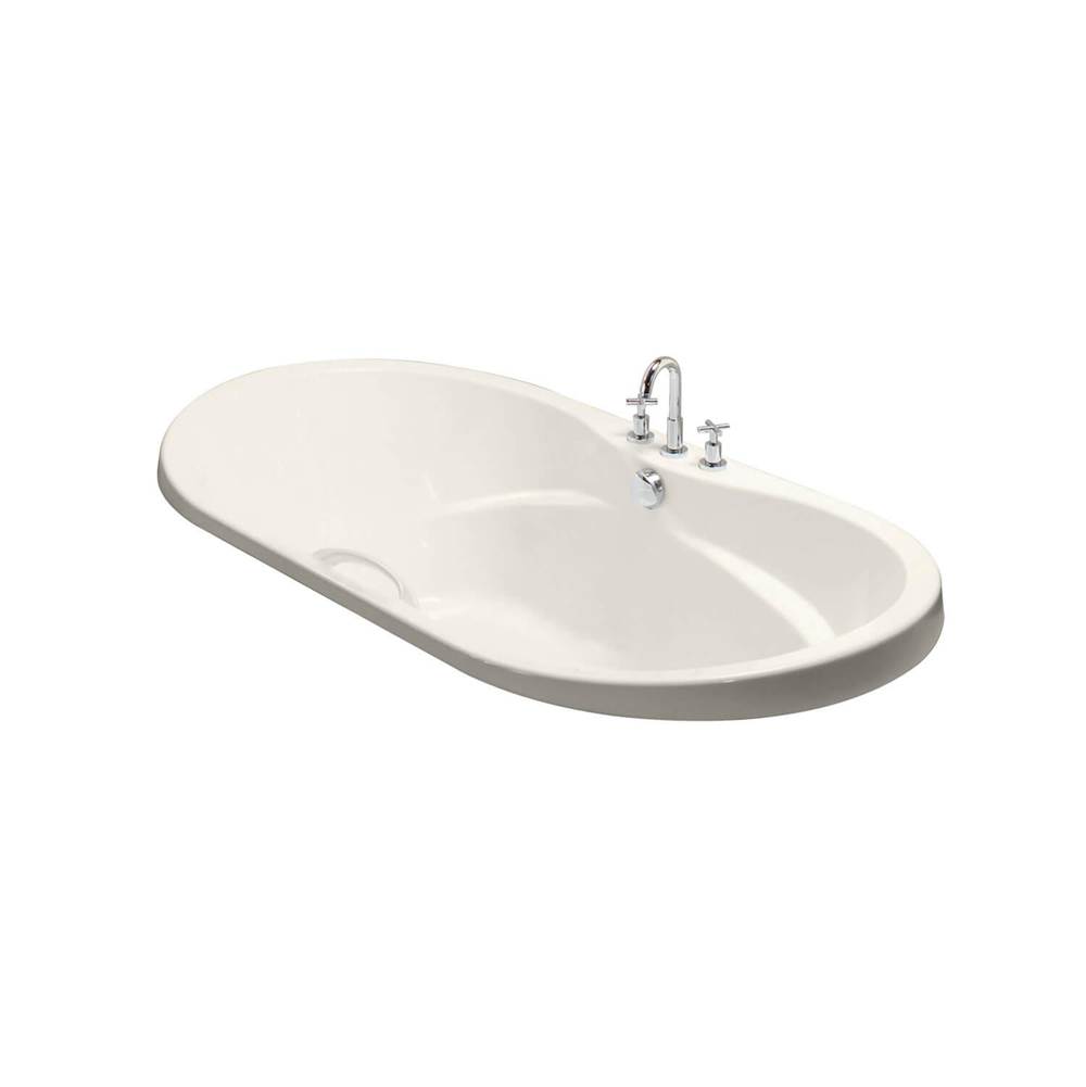 Maax Living 7236 Acrylic Drop-in Center Drain Hydromax Bathtub in Biscuit