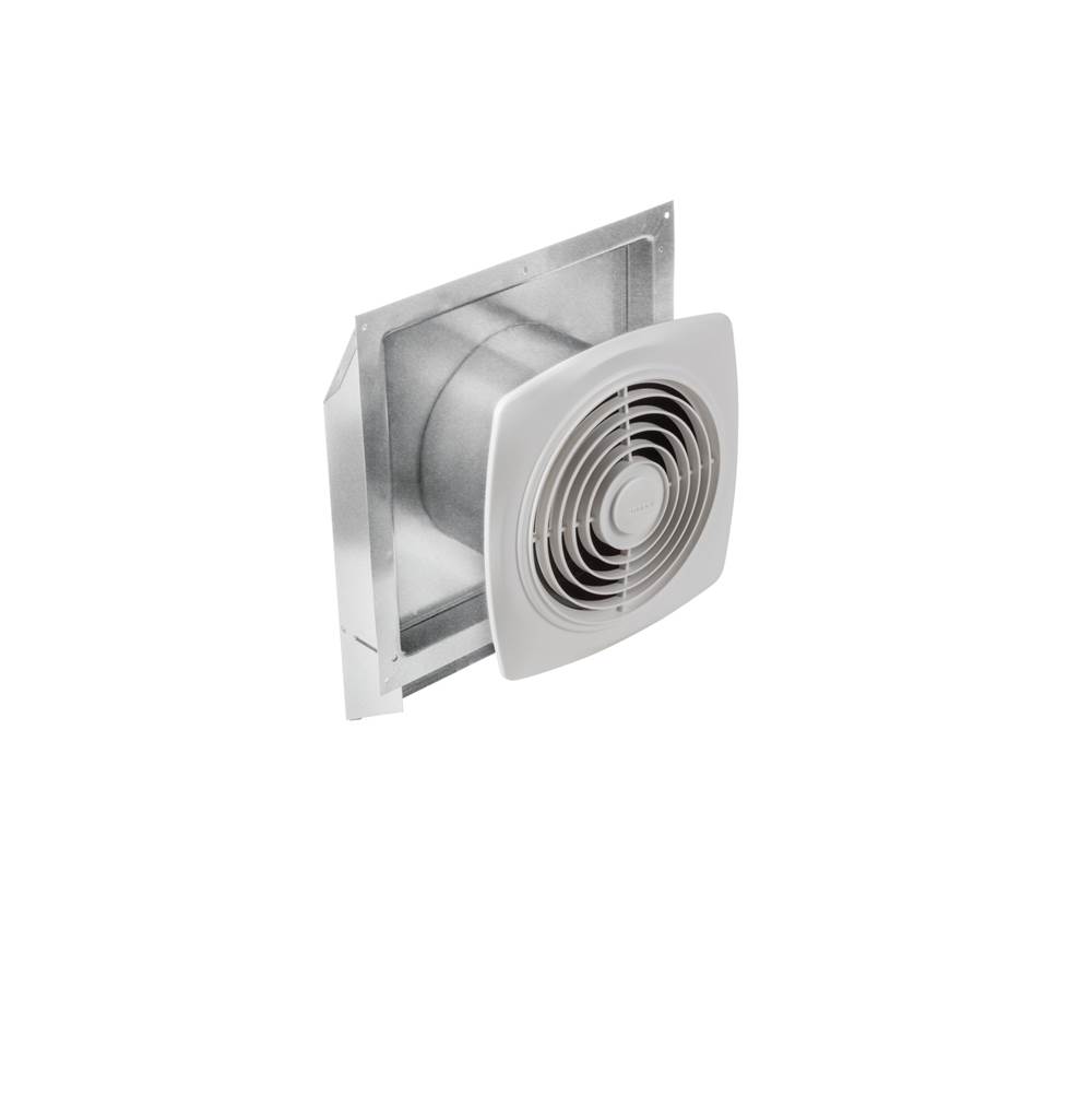 Broan Nutone Broan 509 200 CFM Through-Wall Ventilation Fan for Garage, Kitchen, Laundry and Rec Rooms, 8.5 Sones