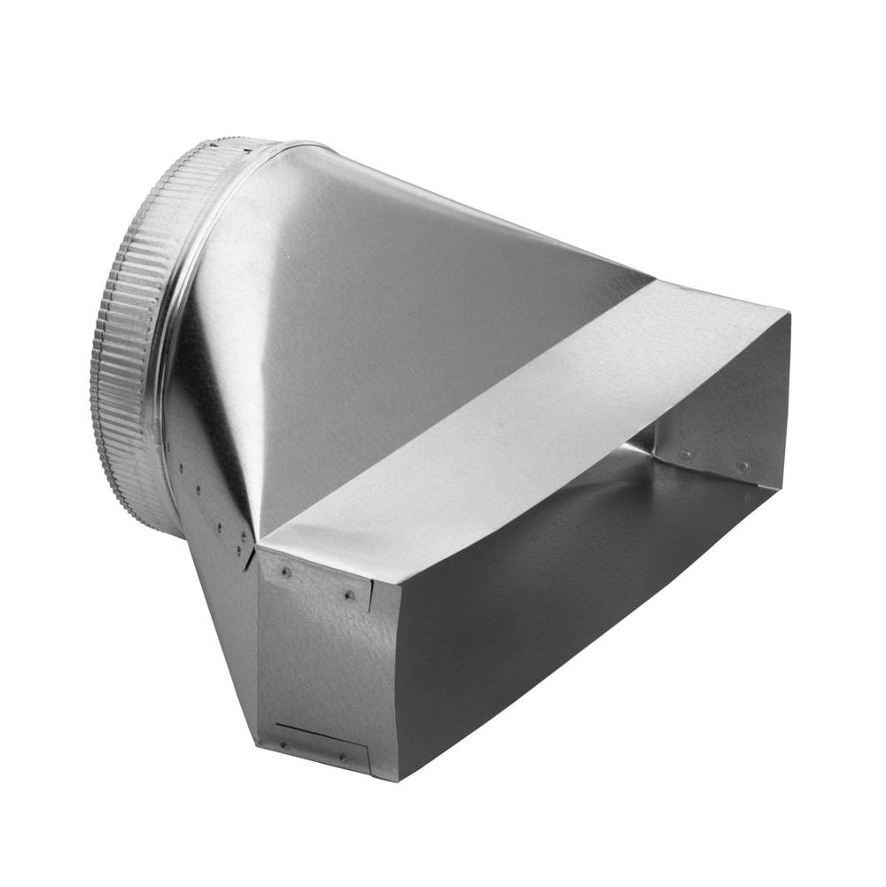 Broan Nutone 10'' Round to Rectangular Transition for Range Hoods and Bath Ventilation Fans