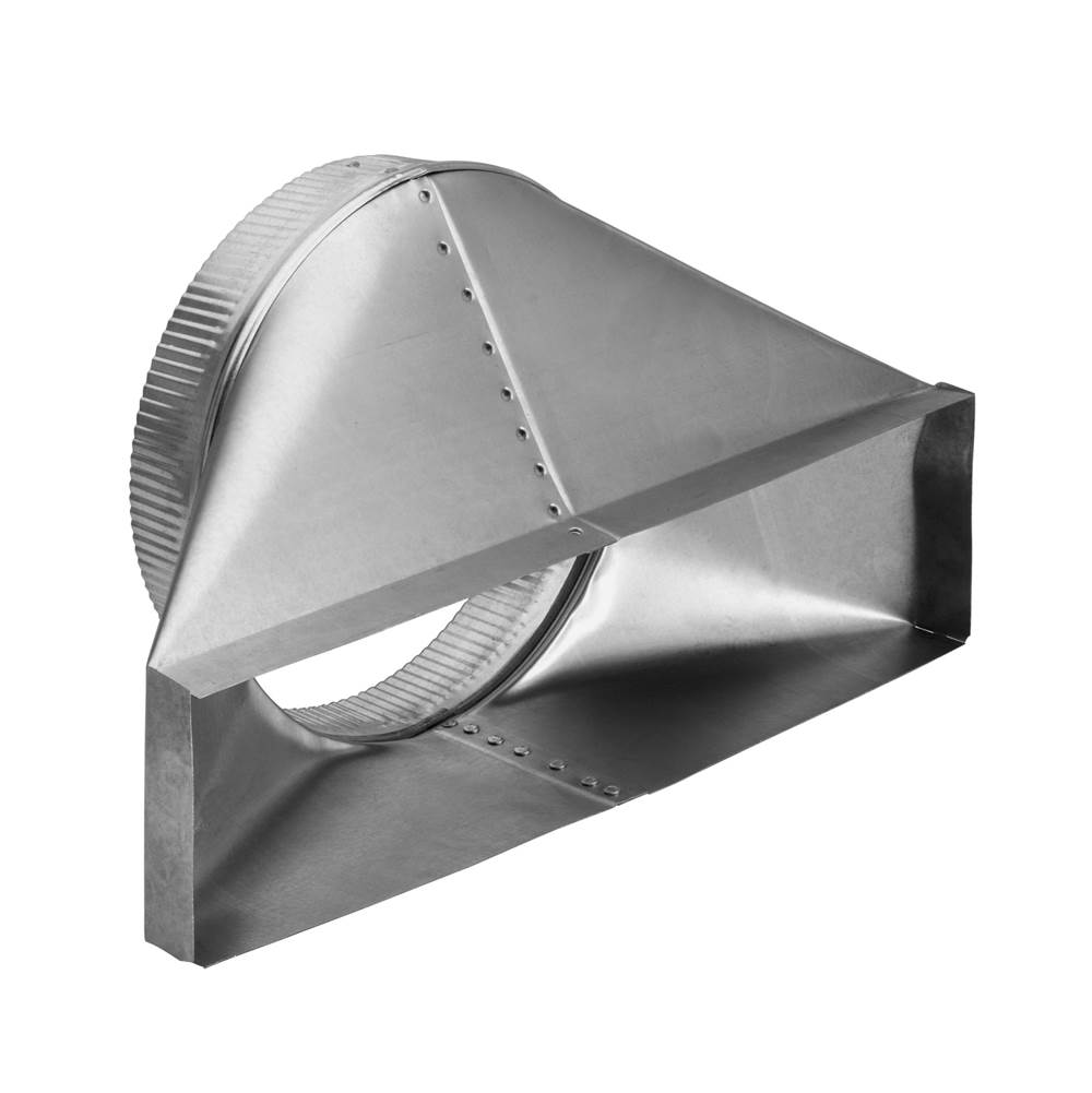 Broan Nutone 10'' Round Horizontal Transition for Range Hoods and Bath Ventilation Fans