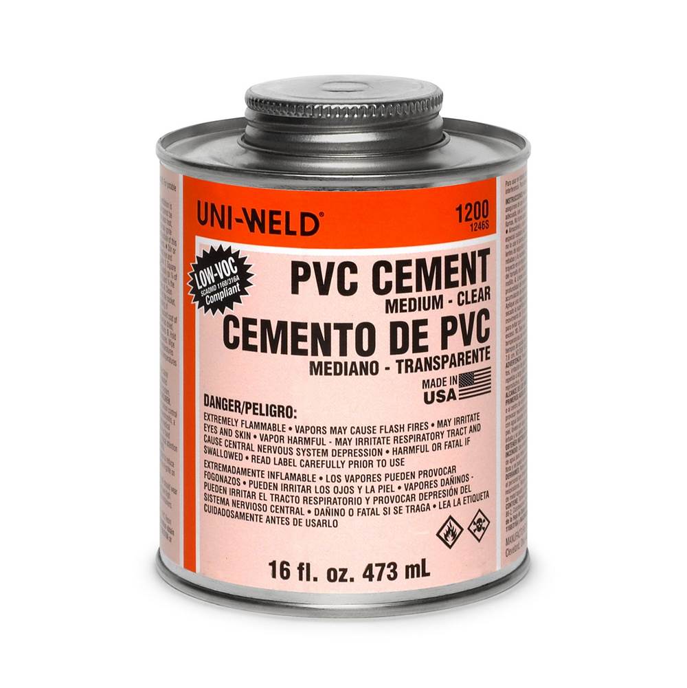 Oatey Clear Pvc Medium Body Cement Qt