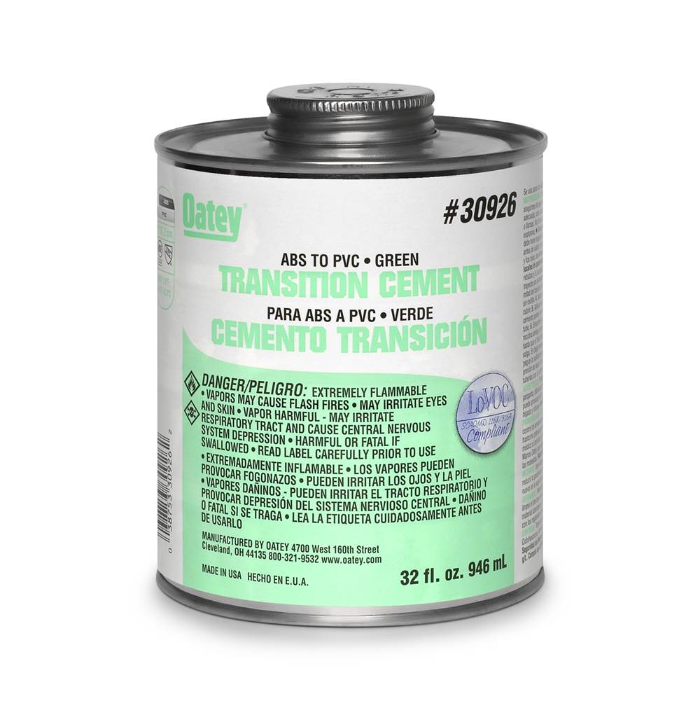 Oatey 32 Oz Abs To Pvc Transition Green Cement