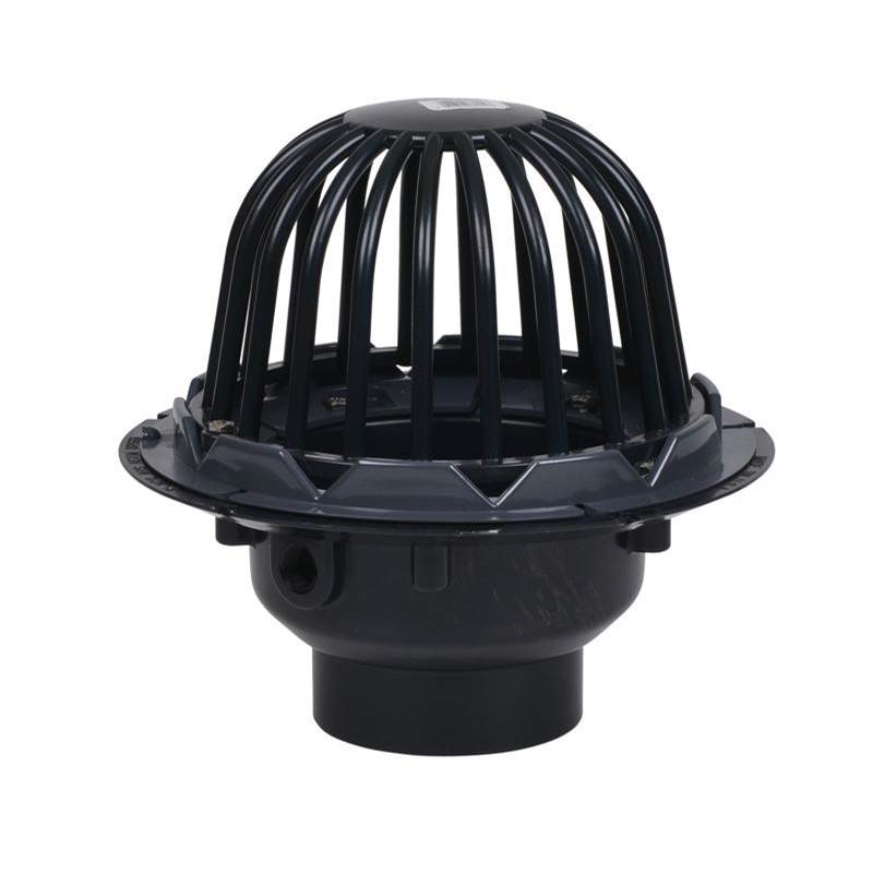 Oatey 6 In.Abs Roof Dn W/Cast Iron Dome Guard