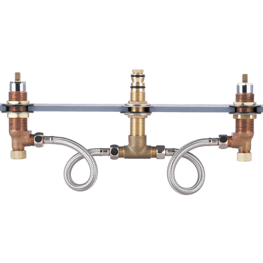 Olympia ROMAN TUB VALVE ONLY-8'' TO 16'' TWO HDL IPS OR SWEAT CONNECTIONS-CP