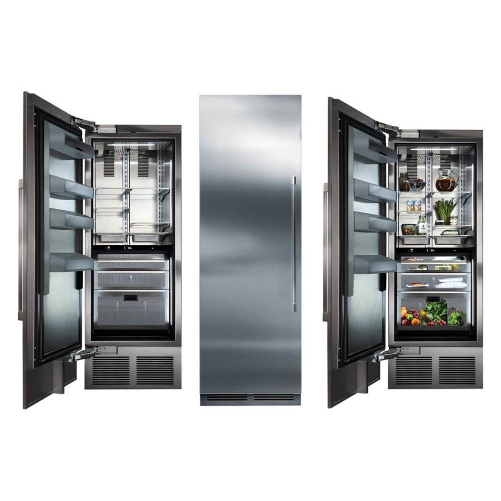 Perlick 30'' Column Refrigerator, Solid Overlay Ready, Hinged Left