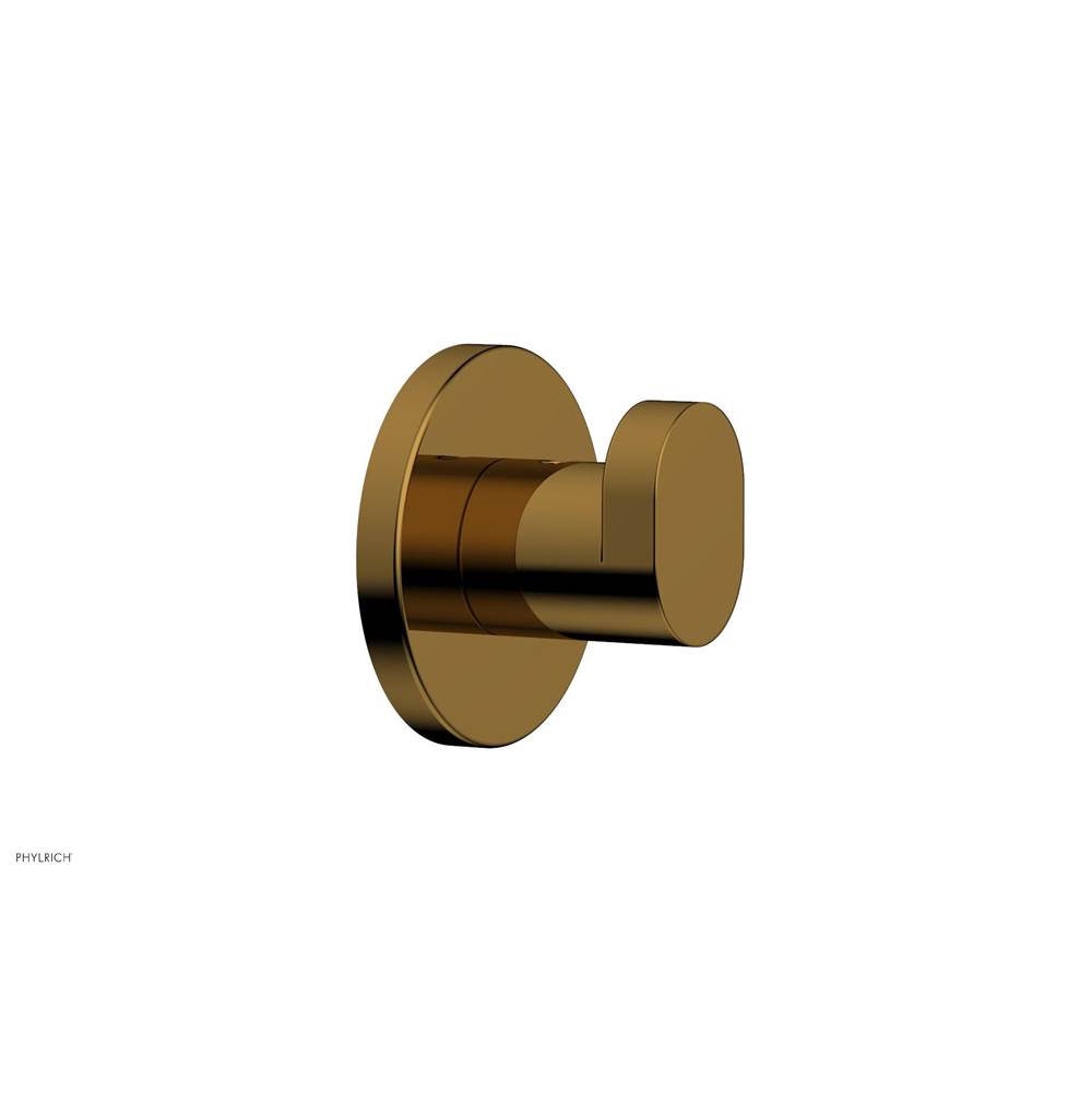 Phylrich ROND Robe Hook in French Brass