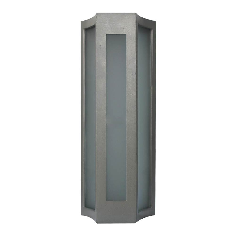 PLC Lighting PLC1 Single exterior light from the Derby collection Silver