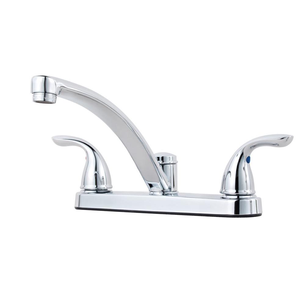 Pfister G135-7000 - Chrome - Two Handle Kitchen Faucet