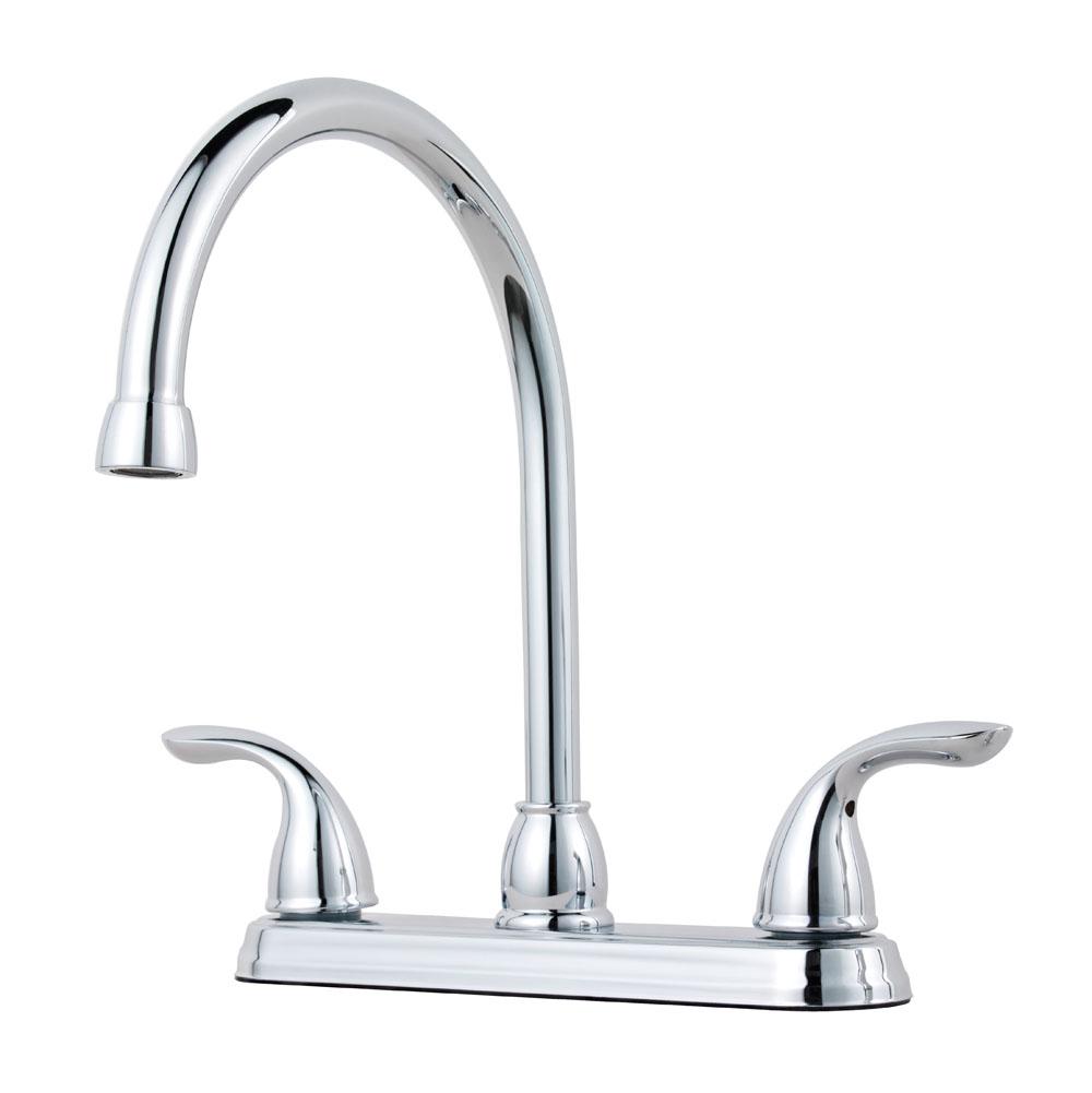 Pfister G136-2000 - Chrome - Two Handle High Arc Kitchen Faucet