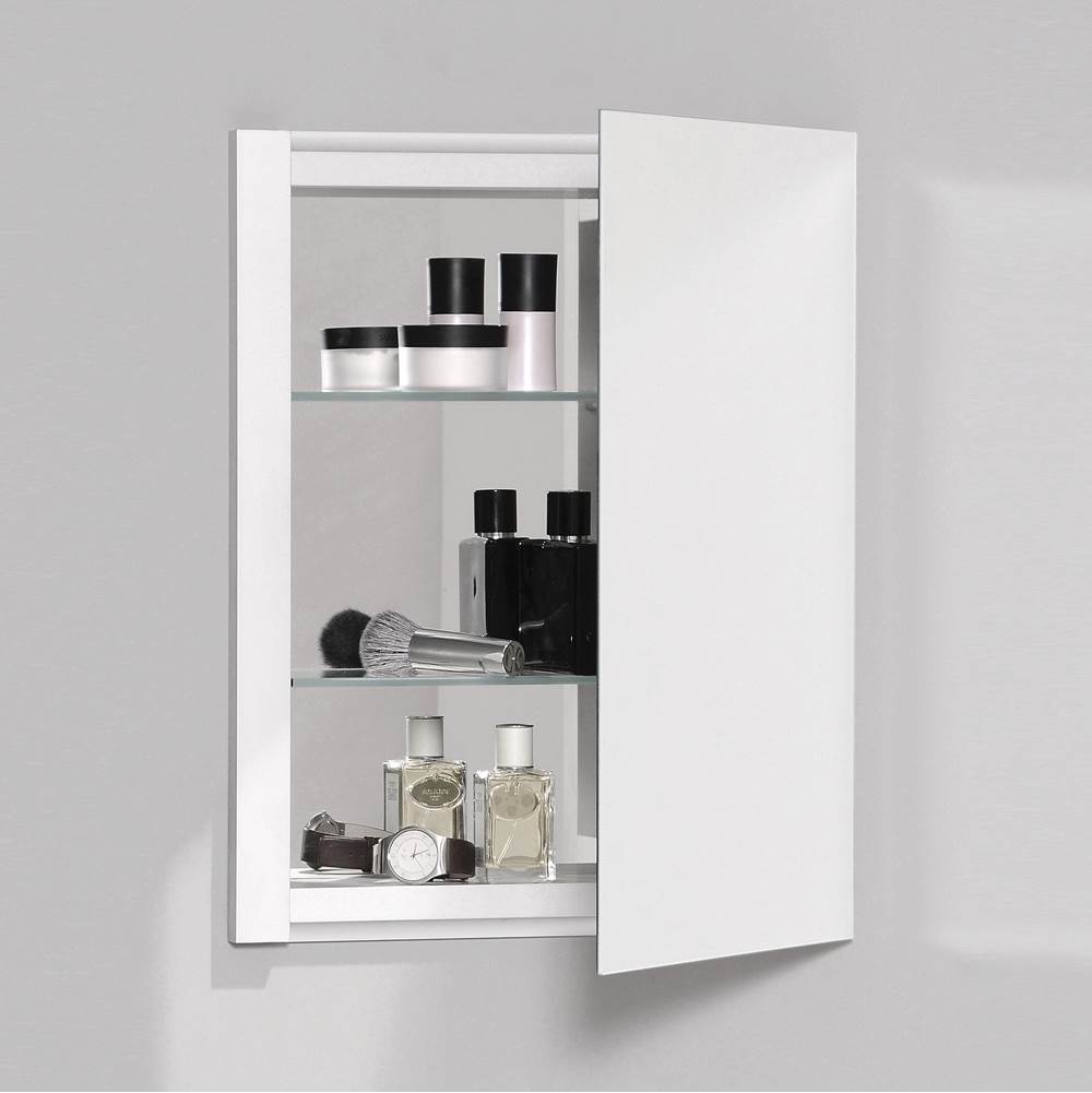 Robern R3 Series Cabinet, 16'' x 20'' x 4'', Single Door, Polished Edge