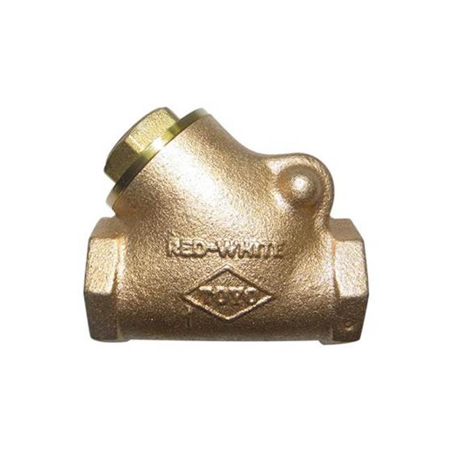Red-White Valve 2 IN 150# WSP,  300# WOG,  Bronze Body,  Threaded Ends