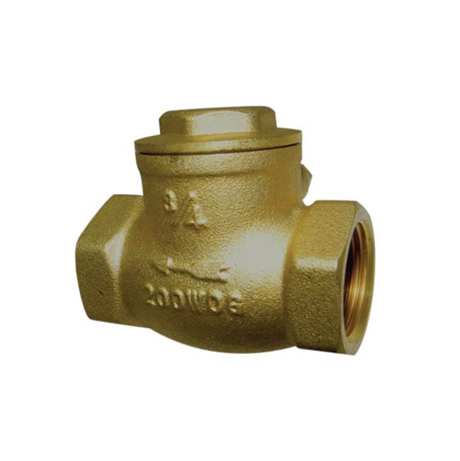 Red-White Valve 4 IN 200# WOG,  Bronze Body,  Threaded Ends,  Horizontal