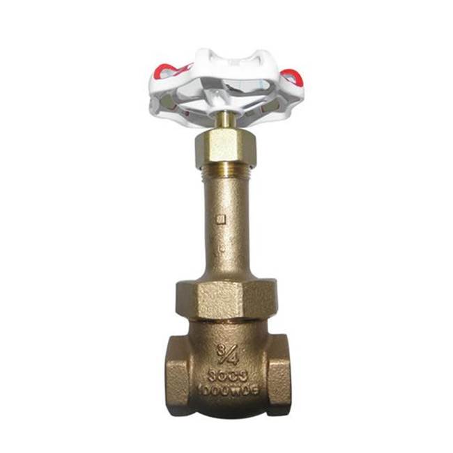 Red-White Valve 1 IN 300# WSP,  1000# WOG,  Bronze Body,  Threaded Ends