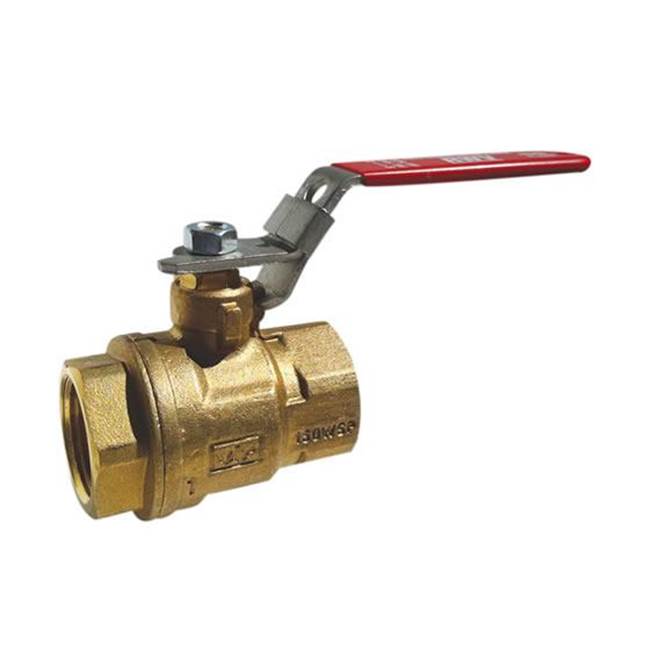 Red-White Valve 1-1/4 IN 600# WOG,  Brass Body,  Threaded Ends,  Automatic Drain
