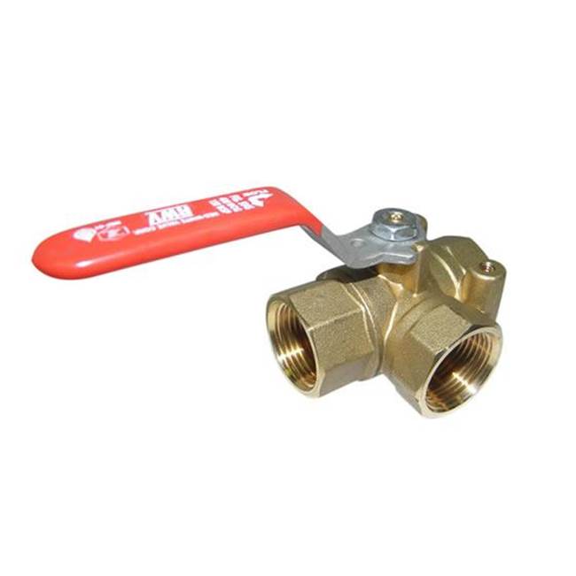 Red-White Valve 3/8 IN 125# WSP,  400# WOG,  Brass Body,  Threaded Ends