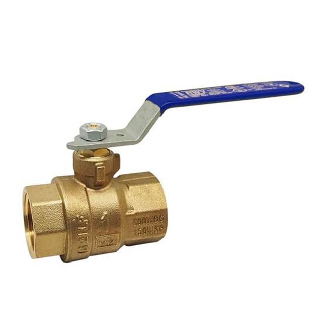 Red-White Valve 3/8 IN 150# WSP/600# WOG Brass Body,  Threaded Ends,  Chrome-Plated Ball,  PTFE Seats