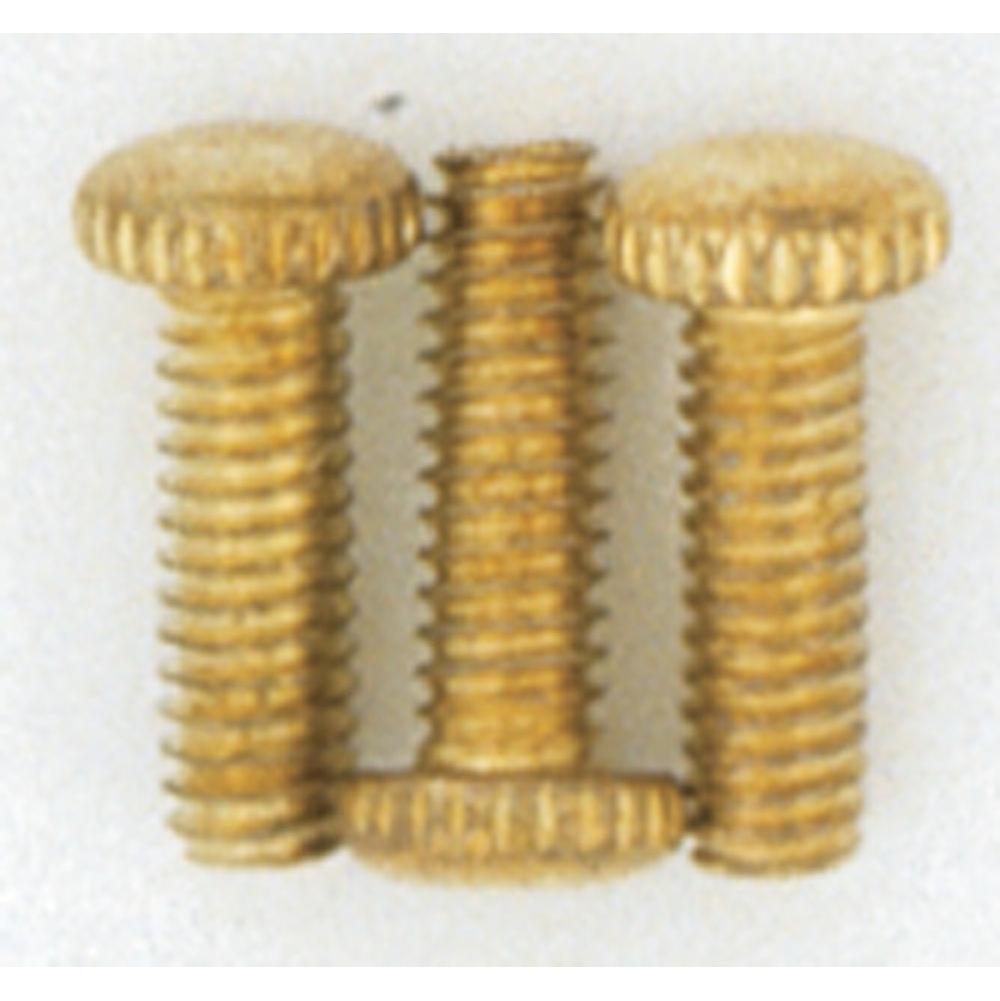 Satco 3 8/32 Knurled Brass Plated Screw