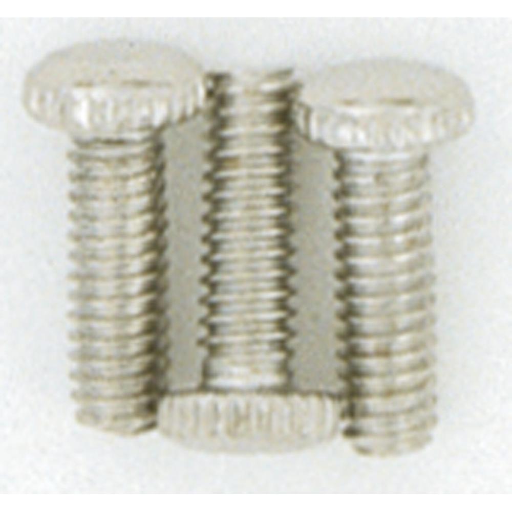 Satco 3 8/32 Knurled Nickel Plated Screw