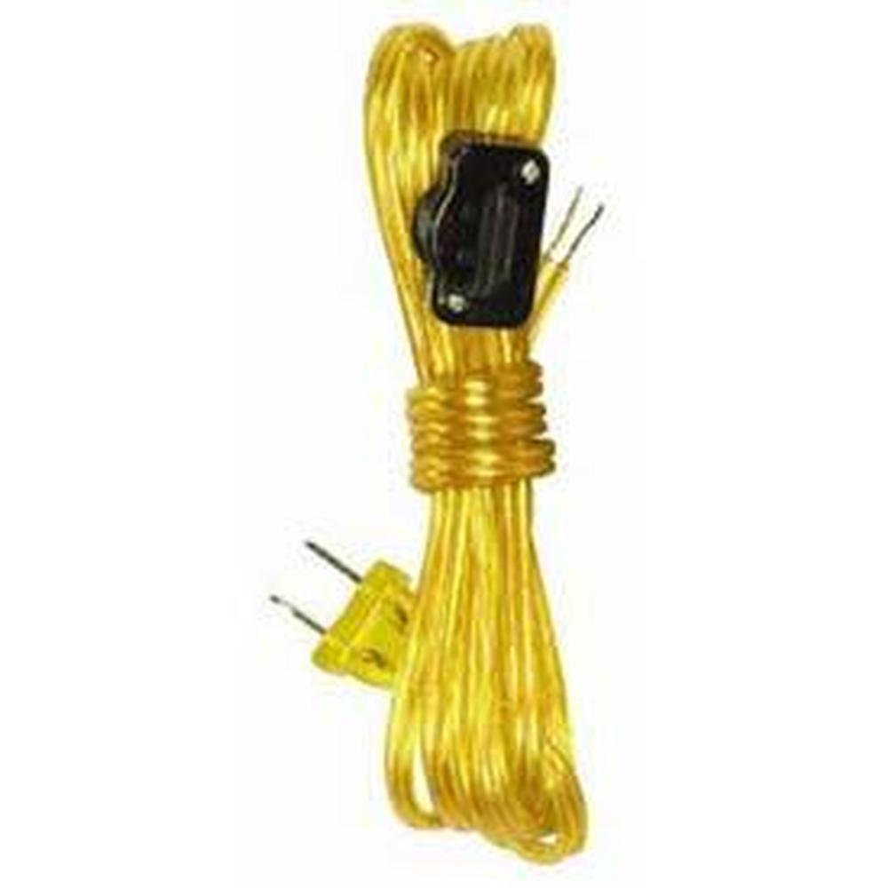 Satco 8ft18/2spt-2clear Gold with Plug