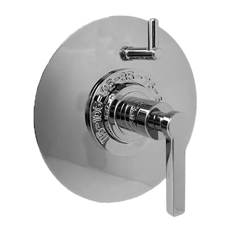 Sigma 1/2'' Thermostatic Set Valve with One Volume Control, TRIM CAPELLA POLISHED BRASS PVD .40