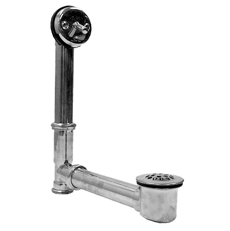 Sigma Concealed Standard Trip Lever and Overflow 14''- 16'' Tall, Adjustable ANTIQUE PEWTER .51