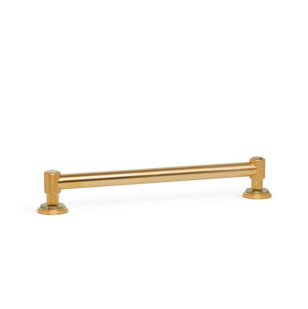 Sherle Wagner Knurled Grab Bar with Stone insert