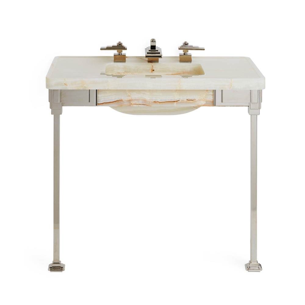 Sherle Wagner Nouveau Counter with Carved Sink