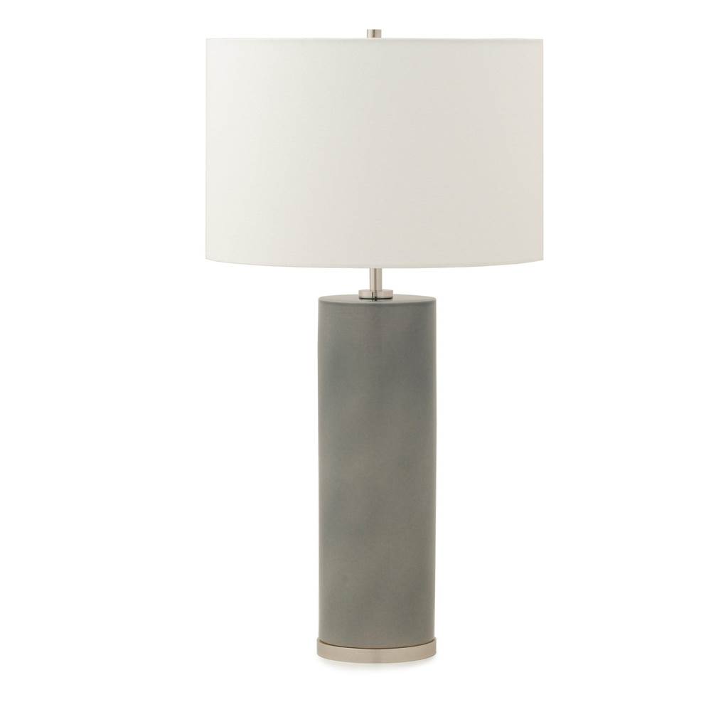 Sherle Wagner Cylindrical Ceramic Table Lamp