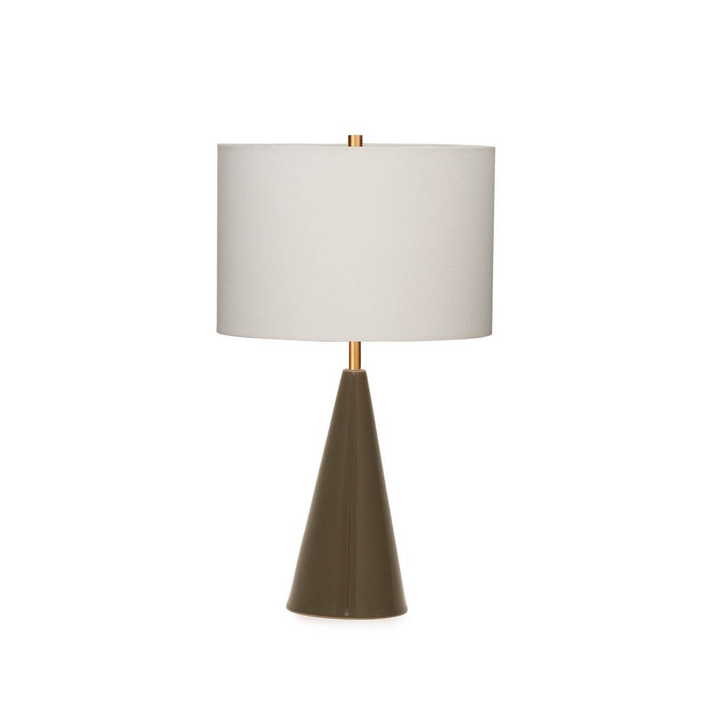 Sherle Wagner Cone Ceramic Table Lamp