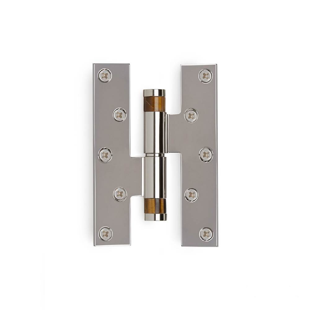 Sherle Wagner Modern Cylindrical Paumelle Hinge With Onyx And Semiprecious Inserts