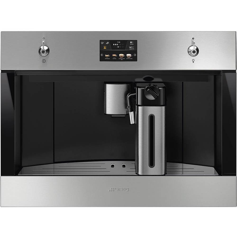 Smeg USA Classic 60 cm (24'') Coffee System. Water Reservoir. Stainless Steel