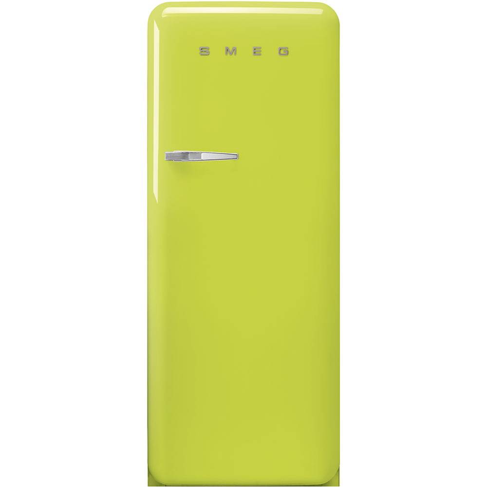 Smeg USA Fab28 Retro 60 cm Refrigerator with Freezer Compartment. Lime Green. Right Hinge Only