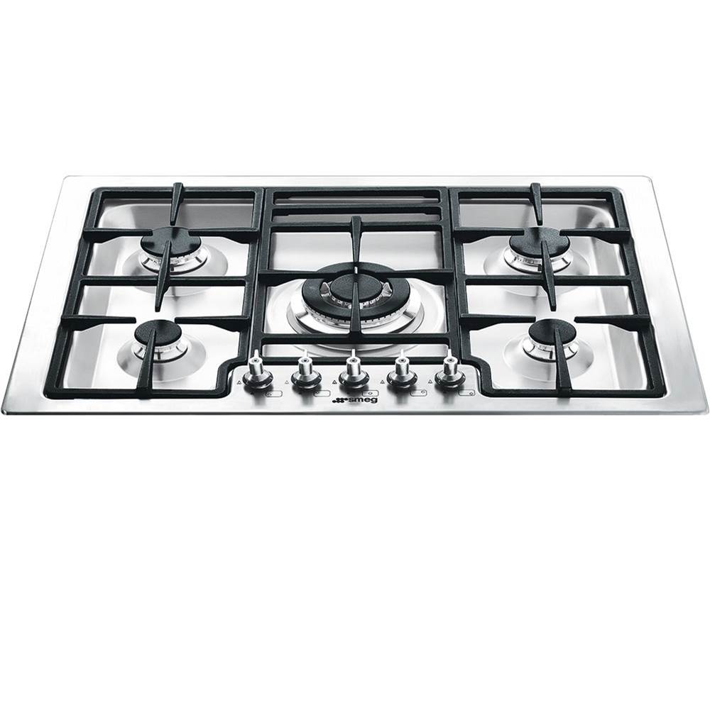 Smeg USA Classic Series 30'' Gas Cooktop. 5 Burners. Stainless Steel