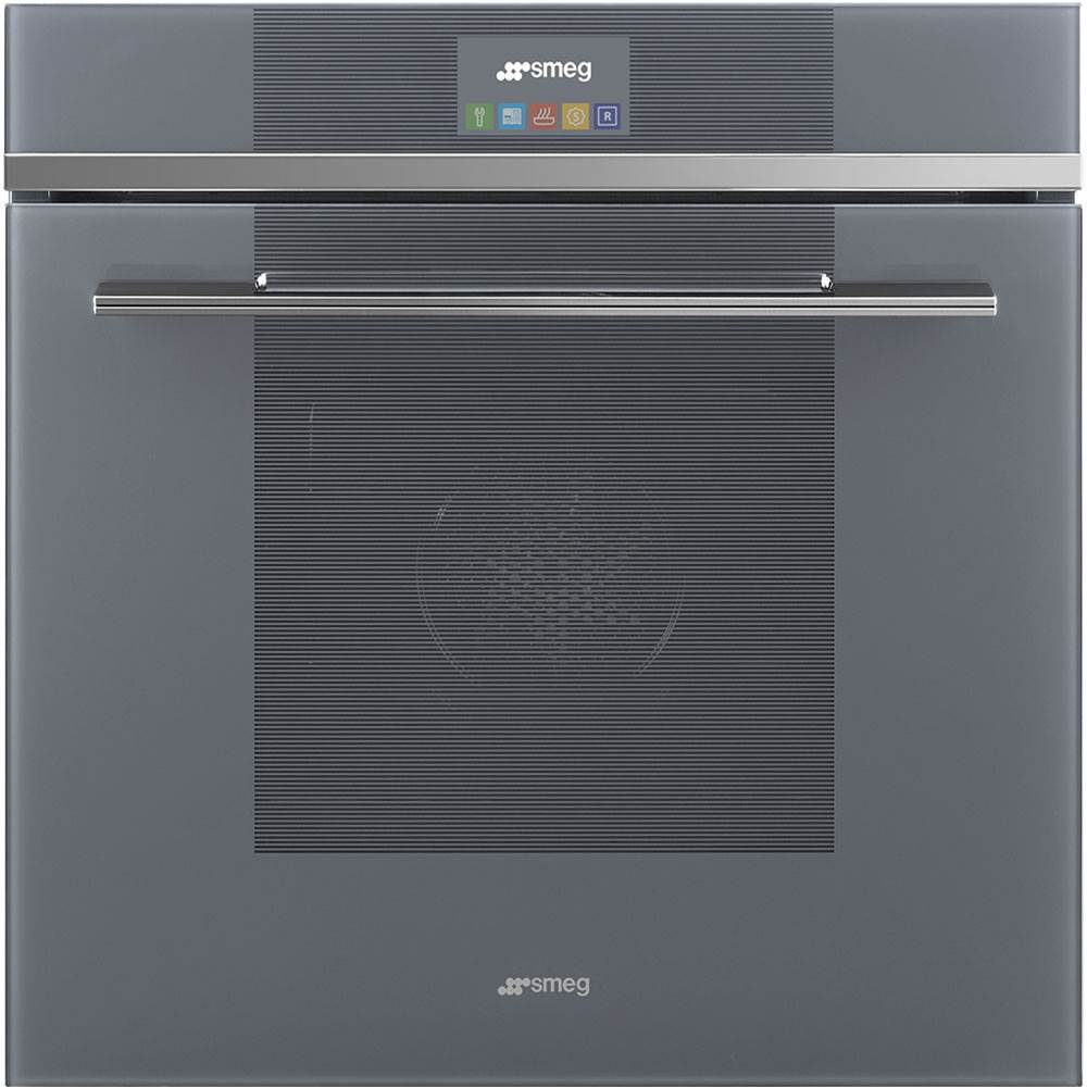 Smeg USA Linea 60 cm (24'') Multifunctional Convection Oven. Full-Feature. Mystic Gray Glass