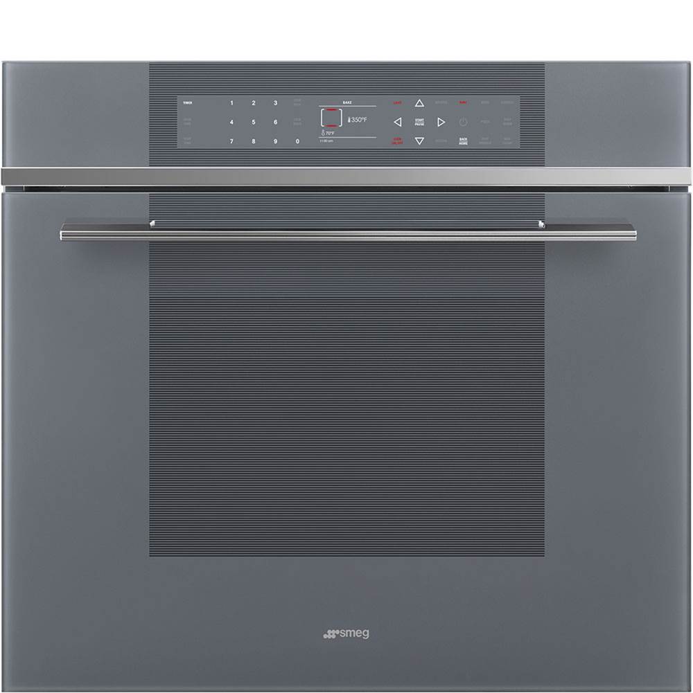 Smeg USA Linea 30'' Multifunctional Convection Oven. Self-Cleaning. Mystic Gray Glass