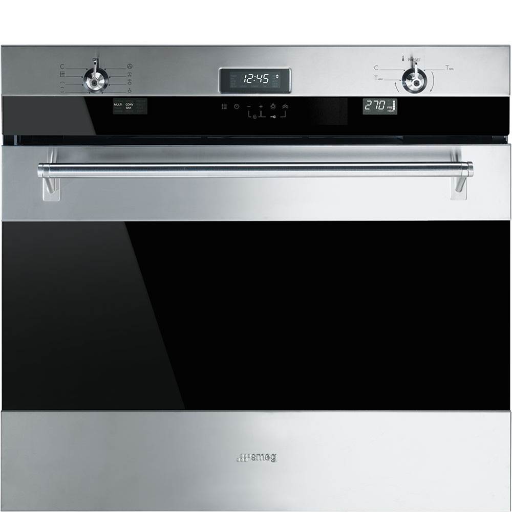 Smeg USA Classic 30'' Multifunctional Convection Oven. Self-Cleaning. Stainless Steel