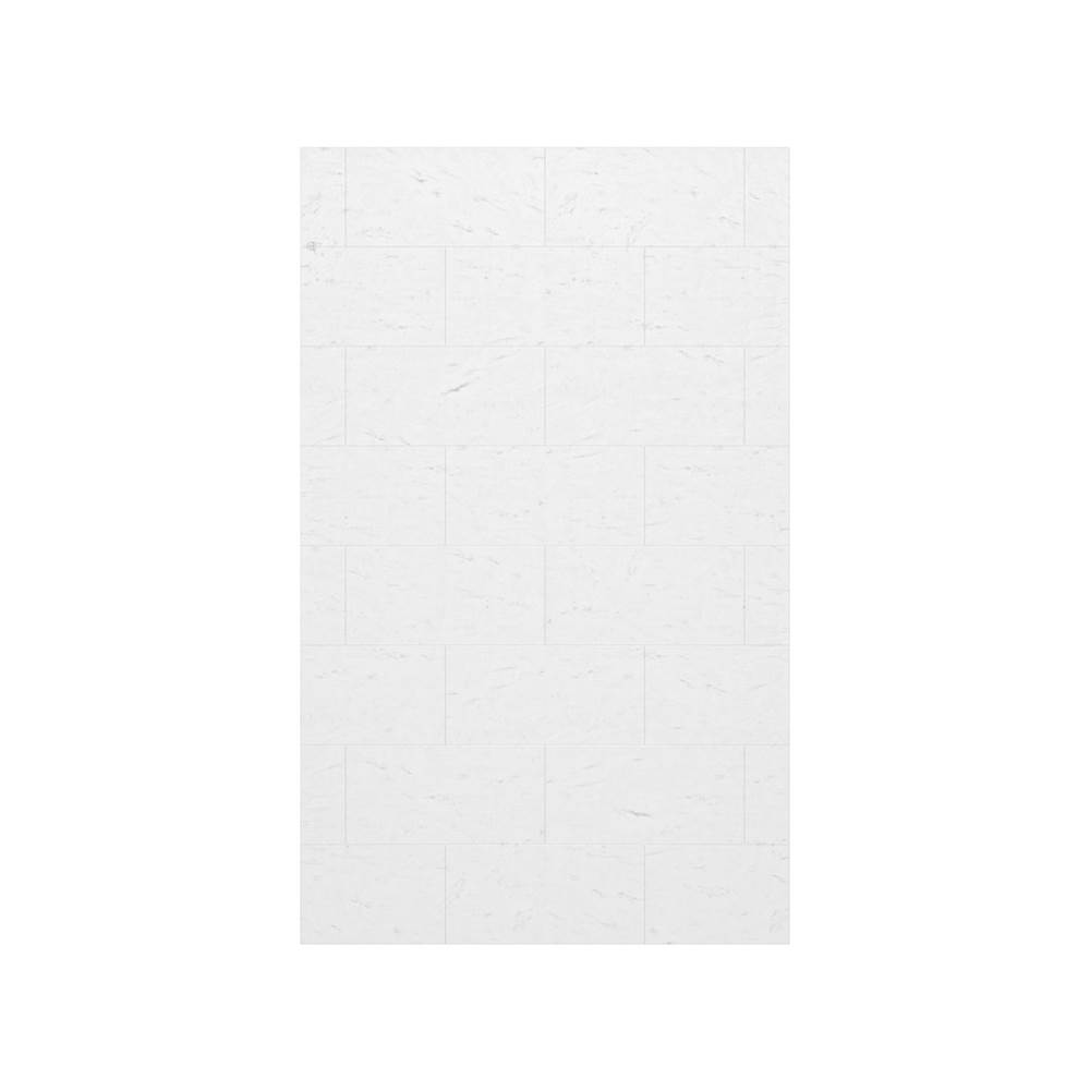 Swan TSMK-8436-1 36 x 84 Swanstone® Traditional Subway Tile Glue up Bathtub and Shower Single Wall Panel in Carrara