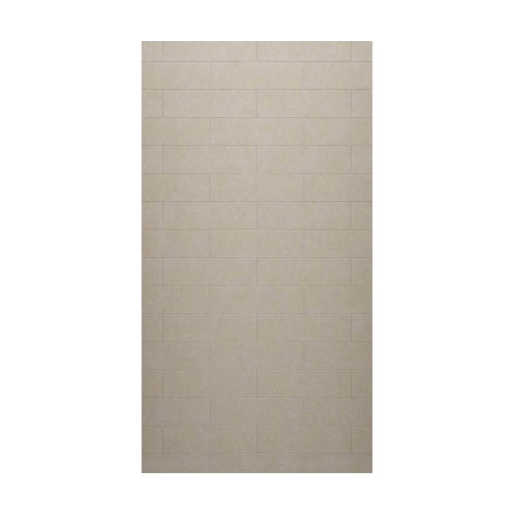 Swan MSMK-8450-1 50 x 84 Swanstone® Modern Subway Tile Glue up Bathtub and Shower Single Wall Panel in Limestone