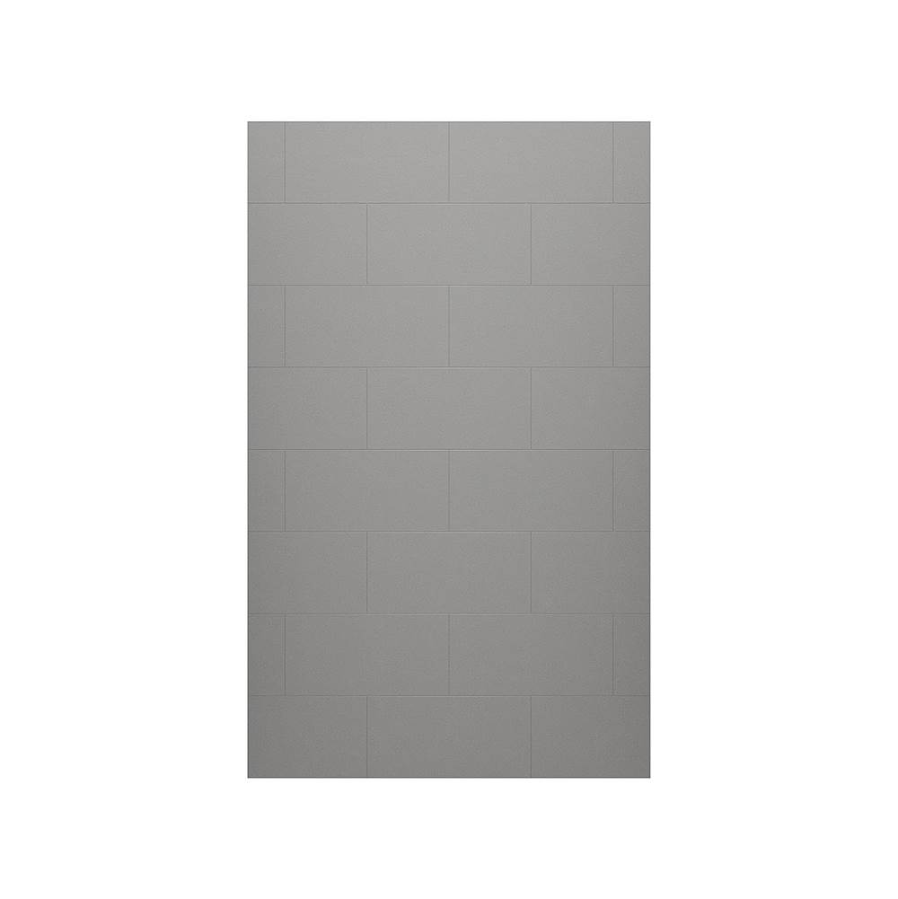 Swan TSMK-8432-1 32 x 84 Swanstone® Traditional Subway Tile Glue up Bathtub and Shower Single Wall Panel in Ash Gray