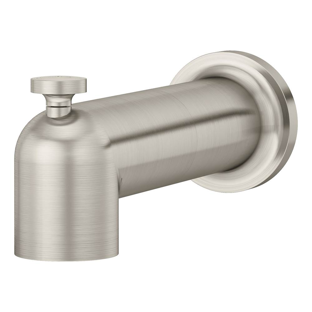 Symmons Museo Diverter Tub Spout in Satin Nickel