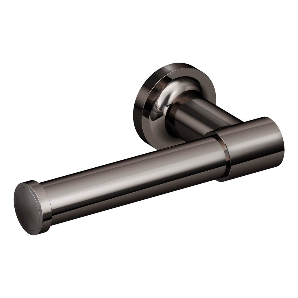 Symmons Museo Wall-Mounted Right Toilet Paper Holder in Polished Graphite